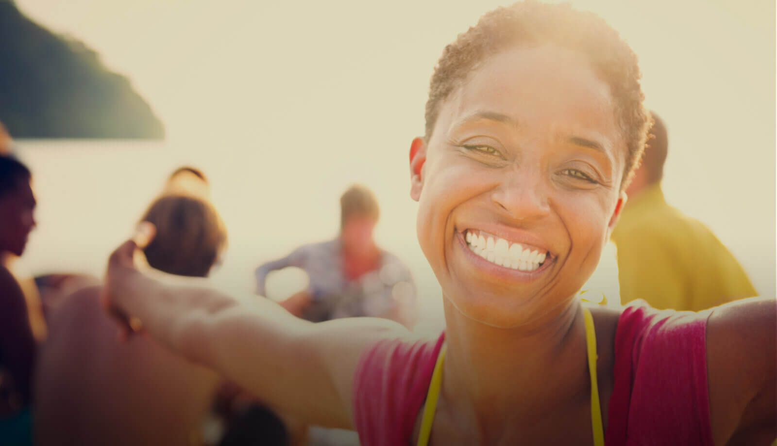 Homeopathy UK branding project image of smiling lady in the sunlight